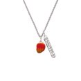 thumbnail image 2 of Delight Jewelry Silvertone 3-D Enamel Mango Silvertone Sisters Best Friends Forever Bar Charm Necklace, 23", 2 of 4