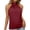 A1 Wine, variant on Holzkary Women's Summer Sleeveless Halter Tee Shirts Crew Neck Workout Tank Tops Plain Cami Shirts,Pleated Front High Neck Halter Tops Tie Back Elegant Business Work Loose Fit Summer Beach Shirts