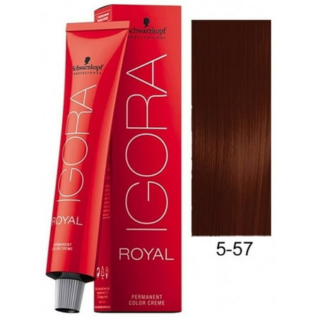 Schwarzkopf Igora Royal Permanent Hair Color Creme Tube 5 57 Light Brown Gold Copper