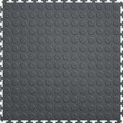 ITtile Dark Grey Coin Top 20.5-in x 0.25-in Interlocking Tiles (Case 8)