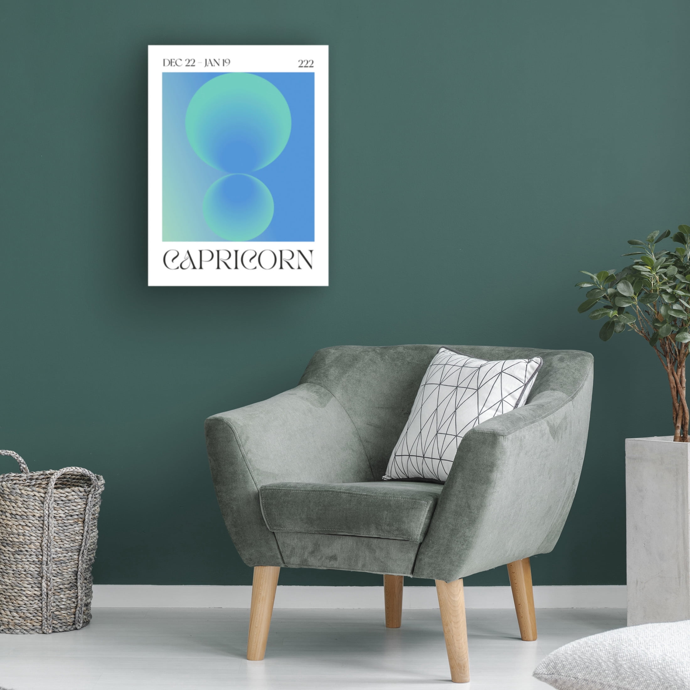 Trademark Fine Art Valeria Castillo Capricorn Canvas Wall Art