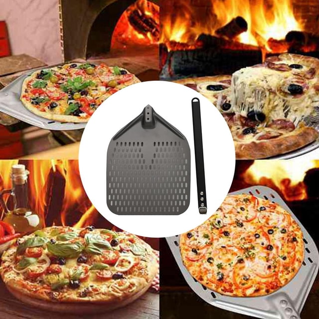 para Pizza Peeling Pizza - Ergonómica para Pizza - Material de Grado Alimenticio - Construcción Resistente Y Muy - Mango de 14 pulgadas y 40 cm Macarena Pala para pizza