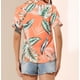 thumbnail image 4 of Blusa de manga corta con cuello en V y estampado informal para mujer a la moda OAVQHLG3B Store  lin121212, 4 of 4