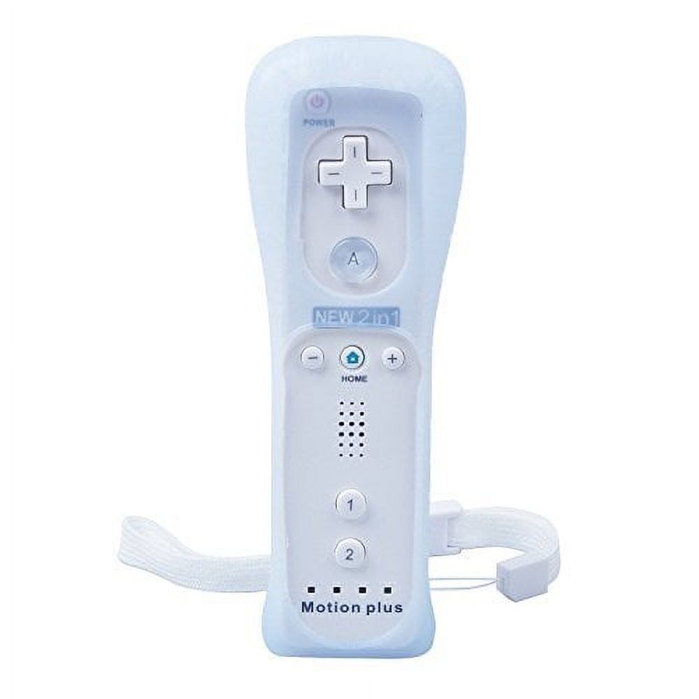 Motion Plus Remote And Nunchuck Controller For Nintendo Wii Wii U Black And White - image 3 of 4