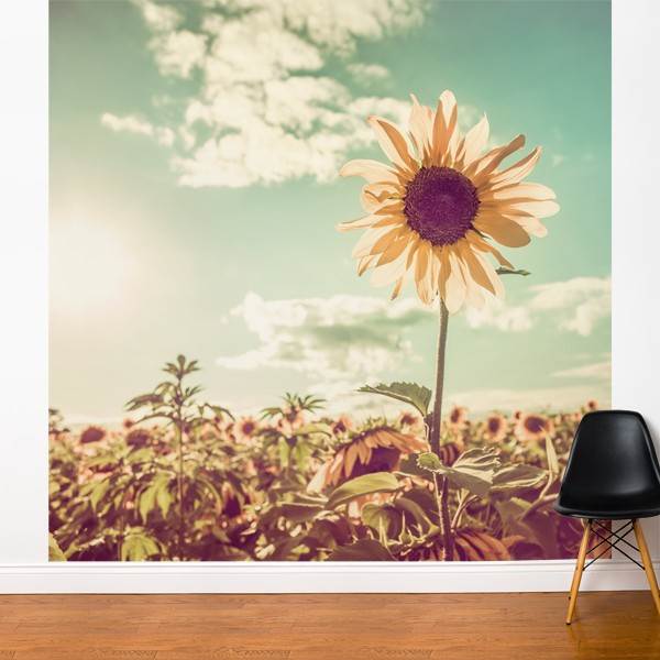 96 in. Sunflower Wall Mural