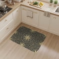 thumbnail image 2 of ODIKA 3'x5' Washable Accent Rug Pet Friendly, Non-Shedding Mat Folk Vine Border Distressed Farmhouse Lettering Primitive Vintage Refined for Bedside, Nursery Room, 2 of 7