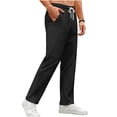 thumbnail image 4 of StSilkitty Mens Sweatpants Lightweight Elastic Waist Drawstring Sweat Pants Straight Leg Running Athletic Trousers with Pockets, 4 of 5