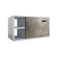 thumbnail image 1 of Gabinete Baño Moderno MDF Elegante Puerta Vinil Gris Rugodo Minimalista, 1 of 4