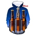thumbnail image 3 of Sudadera con capucha con estampado 3D de cerveza para hombre, sudaderas casuales de moda, sudaderas con capucha holgadas de gran tamaño con estampado completo, 3 of 5