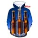 thumbnail image 3 of Sudadera con capucha con estampado 3D de cerveza para hombre, sudaderas casuales de moda, sudaderas con capucha holgadas de gran tamaño con estampado completo, 3 of 5
