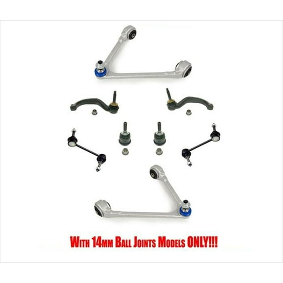 Upper Control Arms Ball Joints Tie Rod Ends Stabilizer Links for LS S-Type 00-02