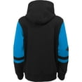thumbnail image 3 of Youth Black Carolina Panthers Colorblock Full-Zip Hoodie, 3 of 3