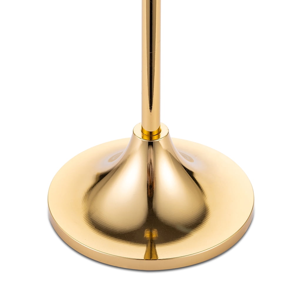 Nuptio Taper Candle Holders In Bulk Brass Gold Candlestick Candle Holders for Home Decor Wedding Dinning Table Centerpiece Set of 30