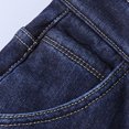 thumbnail image 7 of Men's Winter Lined Jeans for Business and Outdoor Regular Fit Dressy Denim Pants Color Blue Size 38, 7 of 7