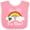 Pink and White, variant on Inktastic 1st Birthday Kiss Me Im One Boys or Girls Baby Bib