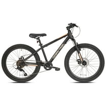 Ozark Trail 24" M.1 Vibe Mountain Bicycle, 8 Speed, Black, Fits Riders 4'6" - 5'6", Teen, Unisex