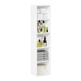 thumbnail image 2 of Furinno PASIR Book Shelf, 5-Tier Modern Bookshelf, Open Shelves Bookcase 9 x 12 x 52, for Living Room, Bedroom, Home Office, Plain White, 2 of 5