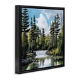 thumbnail image 3 of Stupell Industries Before The Falls Landscape Black Framed Floater Canvas Wall Art design by Bill Saunders, 25 x 25, 3 of 9