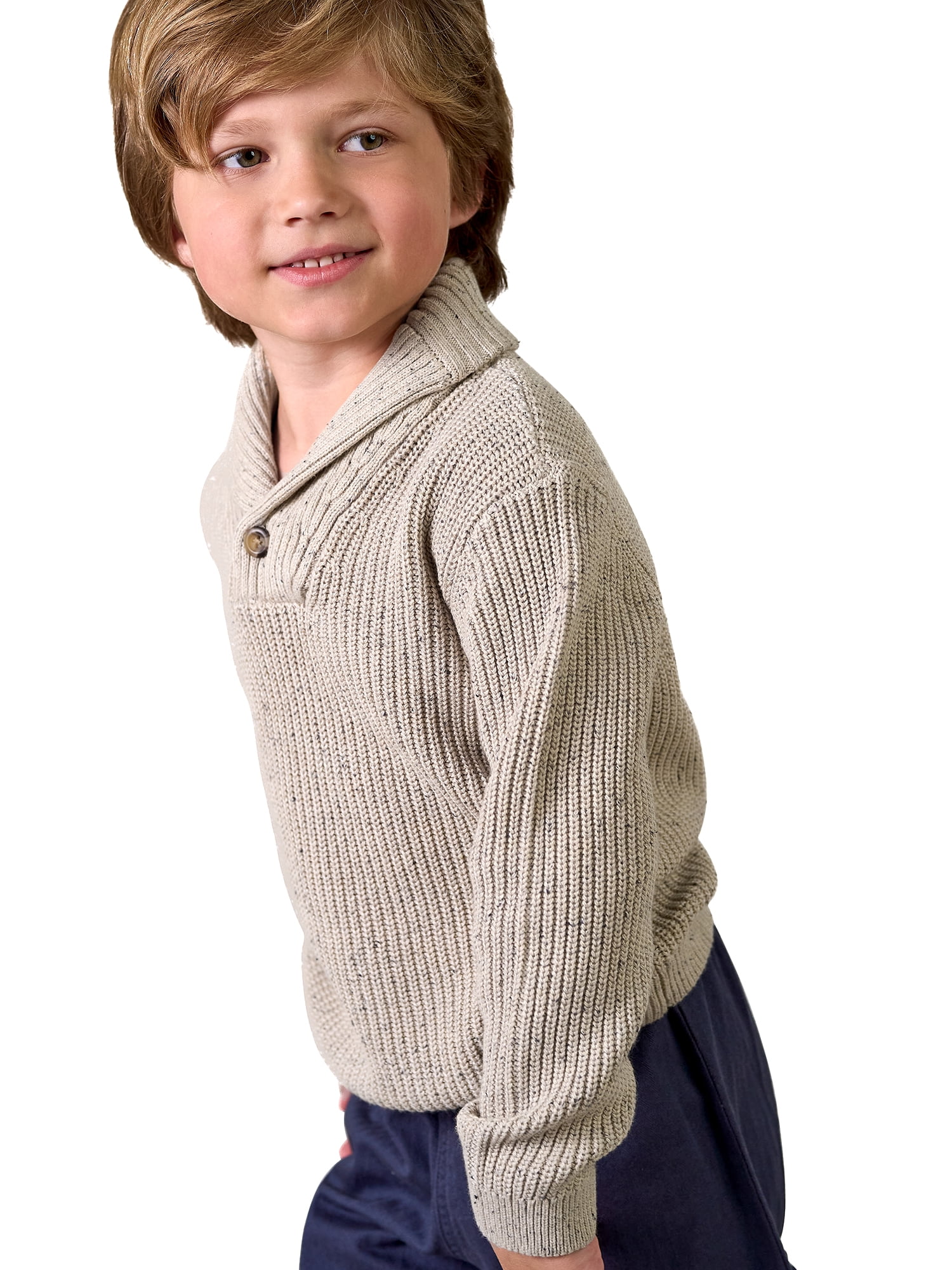 Modern Moments by Gerber Toddler Boy Shawl Collar Sweater, 12 Months - 5T