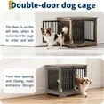 thumbnail image 6 of Home Heavy Duty 32" Dog Crate Furniture with Barn Door for Small Medium Dogs, Indoor 2 Doors Pet Cage Side End Table, Wooden Cage Dog Kennel Furniture with Double Doors, Anti-Chew Anti-Escape, 6 of 9