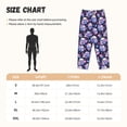 thumbnail image 4 of Lsque cool flower Skull Print Women's Pajama Pants, Lounge Pant - Comfortable Home Wear,Elastic Waistband, Stylish Design-Large, 4 of 9