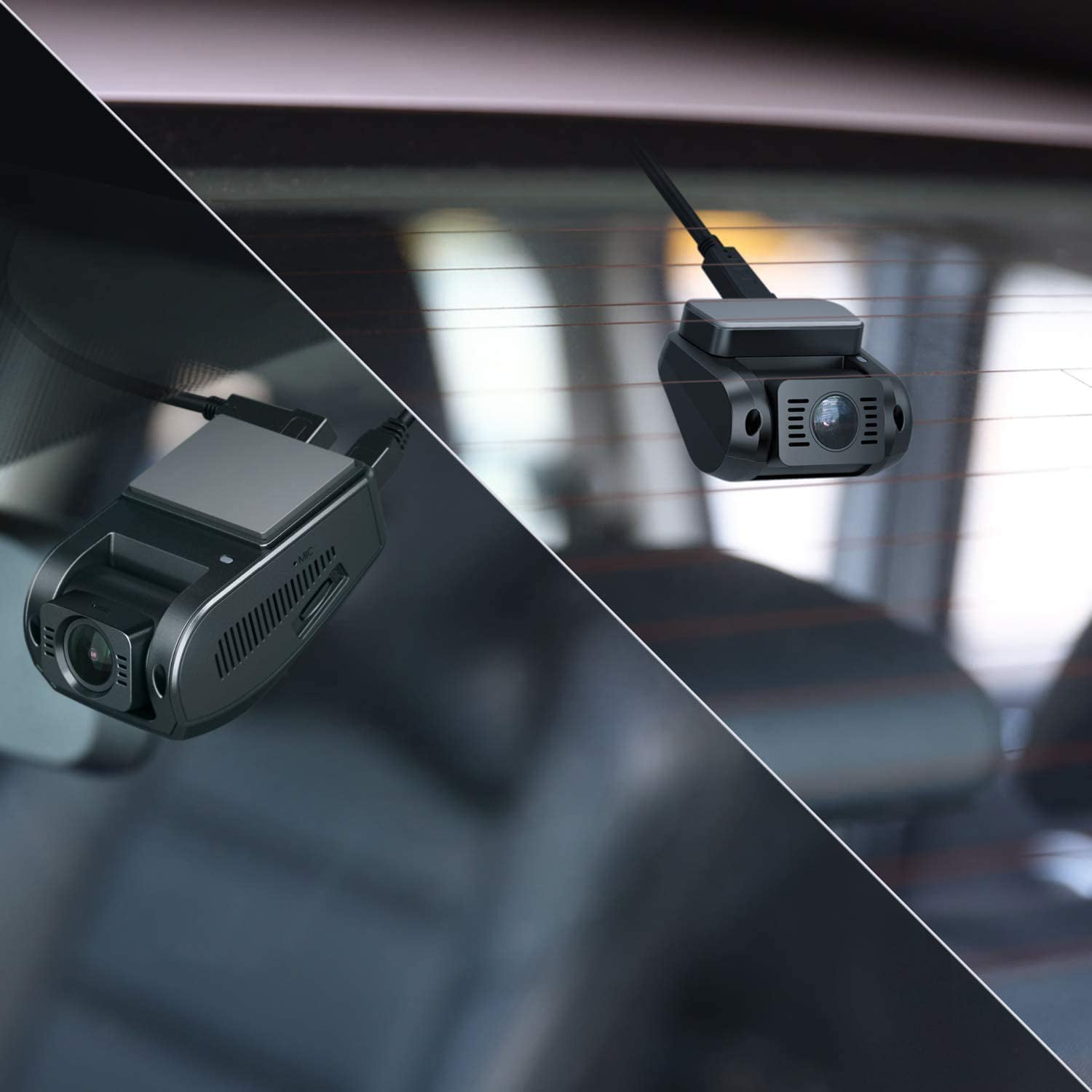 amusement privaat nederlaag AUKEY Dual Dash Cam HD 1080P Front and Rear Camera Car Camera, 6-Lane 170  Degrees Wide-Angle Lens Dashcam with Night Vision, G-Sensor, Black -  Walmart.com