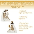 thumbnail image 3 of The Nativity Store Light of The World Resin Nativity Set - Christmas Scene for Indoor Holiday Decor - Family-Friendly Christmas Decorations - (5 Piece Set), 3 of 6