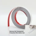 thumbnail image 4 of White Molding Trim Peel and Stick, Flexible Mirror Border Design, Wall Ceiling Floor Cabinet Tile Edge Moulding, 5m x 5cm, 4 of 6