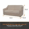 thumbnail image 2 of Modern Leisure Garrison Patio Loveseat Cover, Waterproof, 66"L X 40"W X 39"H, Sandstone, 2 of 20