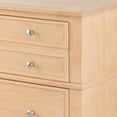 thumbnail image 3 of 27 Inch Bedside Table, 2 Drawers, Textured Wood, Modern Veneer Finish Brown, Saltoro Sherpi, 3 of 5