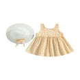 thumbnail image 1 of PENGXIANG Bébé Filles Princesse Robe Mignonne Bowknot Robe Douce avec Chapeau, 1 of 9