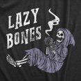 thumbnail image 2 of Mens Lazy Bones T shirt Funny Relaxing Spooky Halloween Skeleton Tee for Guys Graphic Tees, 2 of 7