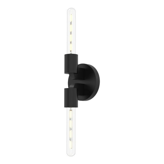 WV607202MB-Alora Lighting-Claire - 2 Light Bath Vanity-7.13 Inches Tall and 5 Inches Wide-Matte Black Finish