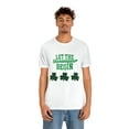 thumbnail image 5 of Let The Shenanigans Begin Leopard Shamrock Unisex Jersey Short Sleeve Tee, 5 of 10
