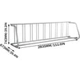 thumbnail image 3 of Ambifirner 111" Length Floor Bike Rack, 9 Holders All-Steel Grid Bike Rack, Single-Side Storage Stand for Garages Streets Yards, 3 of 7
