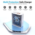 thumbnail image 2 of Cargador TZBAY USB C Block 60 W, enchufe de pared de 5 puertos tipo C, 2 of 7