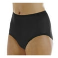 thumbnail image 3 of 6-Pack Women's Nylon Regular Absorbency Incontinence Panties Black Large (Fits Hip 41-42"), 3 of 12