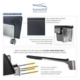 thumbnail image 4 of Transolid K-ADA-MDX-3-B Maddox 3-Piece Bathroom Safety Accessory Kit, Black/Brushed Stainless, 4 of 15