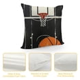 thumbnail image 4 of Orinice Basketball Hoop Court Decorative Throw Pillow Cover for Home Couch Living Room Bed Sofa - Durable Cotton Linen Fabric, Hidden Zipper Closure - 1PC 22x22in, 4 of 5