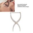 thumbnail image 3 of Eyebrow Stencil Ruler, Stainless Steel Eyebrow Makeup Ruler, Brow Caliper Measuring Tool for Microblading, 3 Point Positioning Permanent Eyebrow Makeup Measuring Symmetrical Tool, 3 of 7