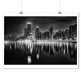 thumbnail image 2 of Chicago Reflections Black and White Photography A-90337 (9x12 Wall Art Print, Home Decor), 2 of 3
