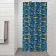 thumbnail image 2 of Cartoon Construction Vehicles Barriers Blue Pattern Shower Curtain 36"x72" ,Bathroom Decorative Shower Curtains Set with 12 Hooks,Modern Waterproof Washable Shower Curtain, 2 of 6
