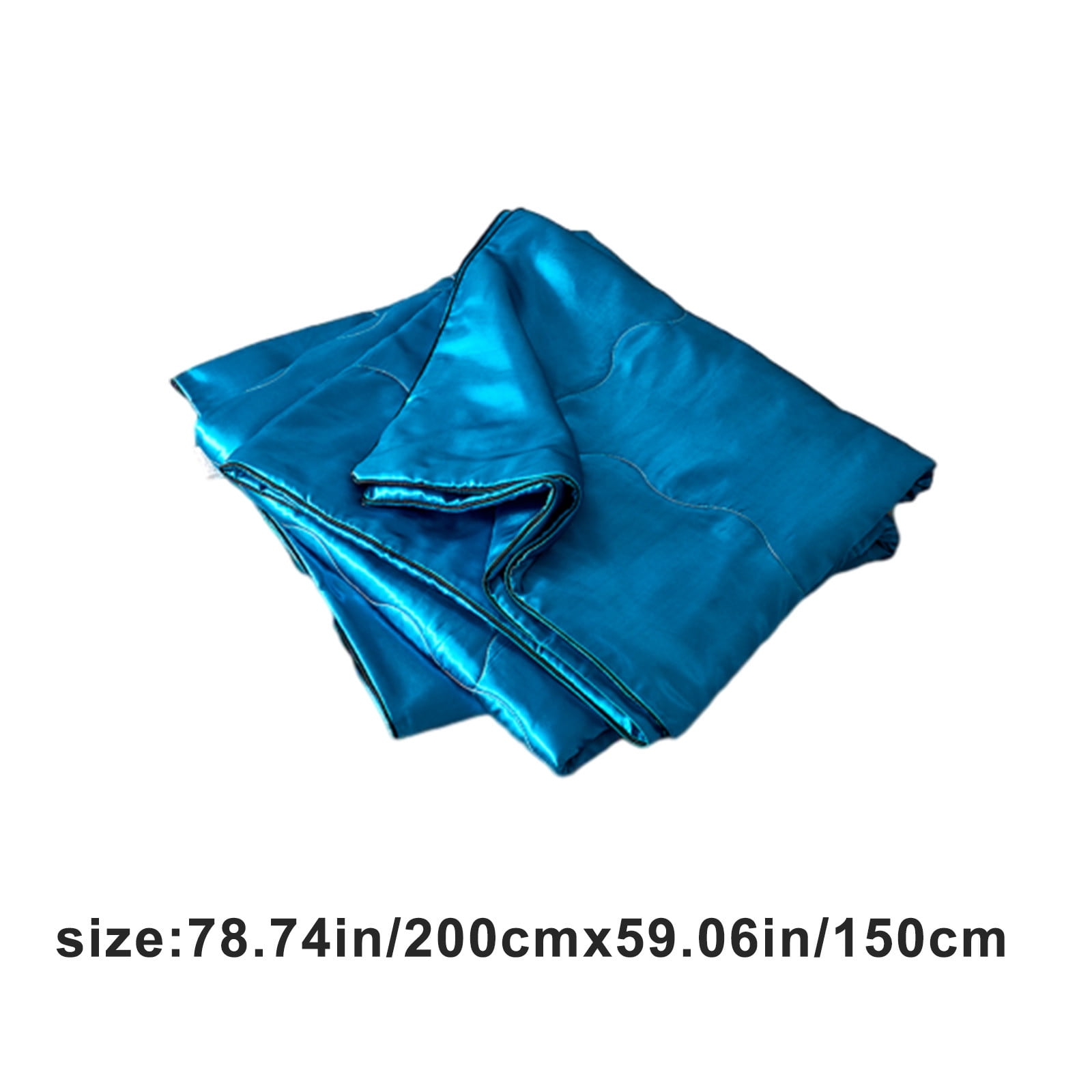 FastXmas Silk Satin Comforter Queen Size, Solid Color Reversible Summer Cooling Blanket, Double Sided Cold Effect, Breathable Lightweight Feather Down Quilted Bedding Machine Washable for All Season