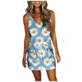thumbnail image 2 of Vestido sin mangas con tirantes de jersey con estampado sexy a la moda para mujer Pompotops  qyievc1296, 2 of 4