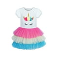 thumbnail image 1 of Robe Fille Arc-en-Ciel Licorne Tutu Danse Ballet Jupe à Volants 7 Ans, 1 of 5