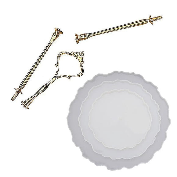 Three Layer Irregular Fruit Disc Big Plate Resin Mold Oversized Fruit Tray Molds(size:c)