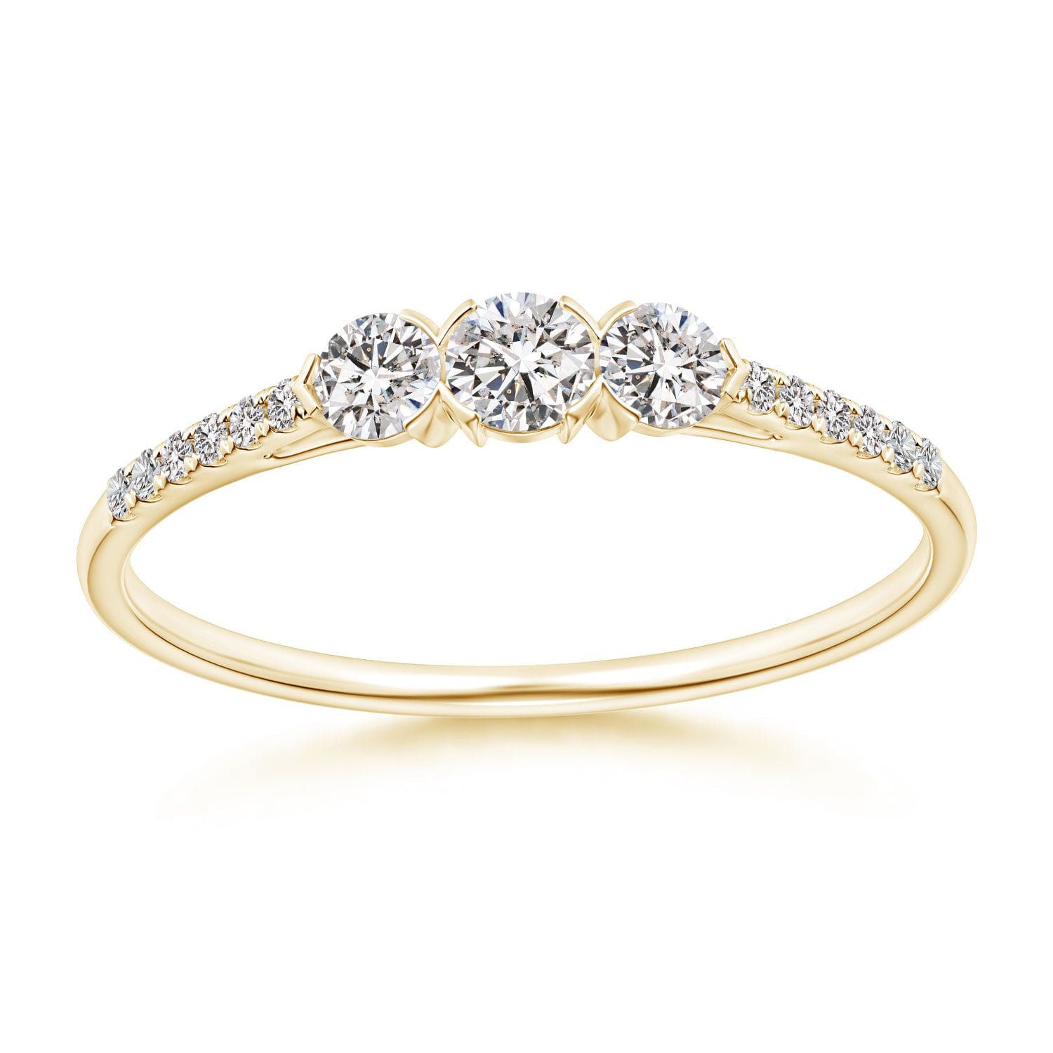 14K Yellow Gold Filled Criss Cross Engagement Wedding Glamorous Ring 2Ct Diamond 