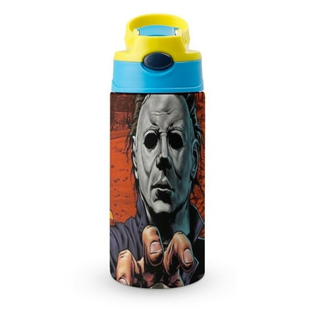 

Michael Myers Halloween Portable Water Bottle Insulated Stainless Steel Water Cup With Straw for Travel School Outdoor