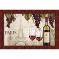 thumbnail image 2 of Wine in Paris I Damask Border Poster Print by Janelle Penner, 2 of 2