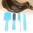thumbnail image 4 of Hair Comb Set Tail Comb 4pcs Hair Brush Set Hollow Comb Tail Comb Fine Wide Teeth Scalp Massage Hair Styling Comb Set, 4 of 8